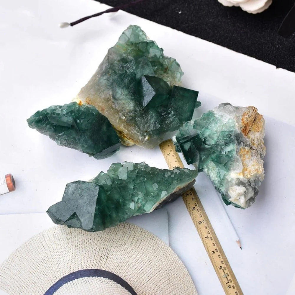 Green Fluorite Cluster
