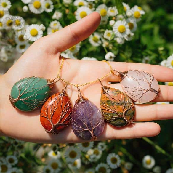 Handmade Tree Of Life Wishes Necklace